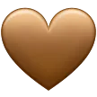 Corazón marrón