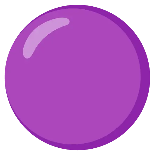 Grande cerchio viola