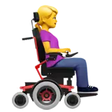 Woman in Motorized Wheelchair Facing Right