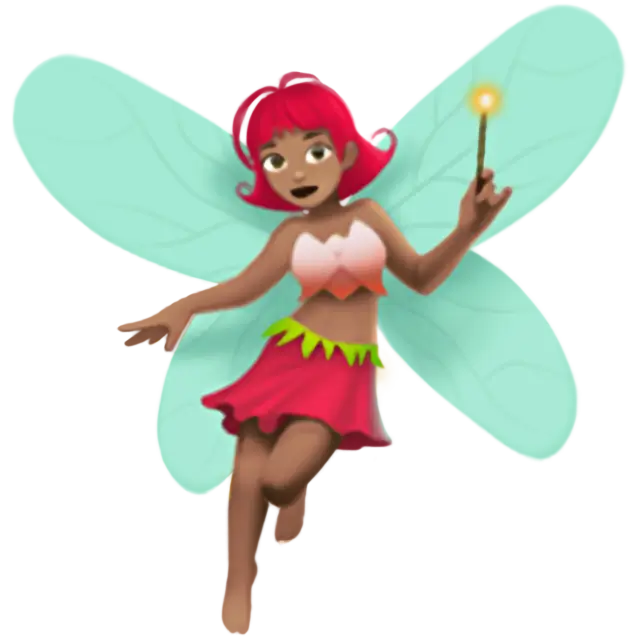 Woman Fairy: Medium Skin Tone