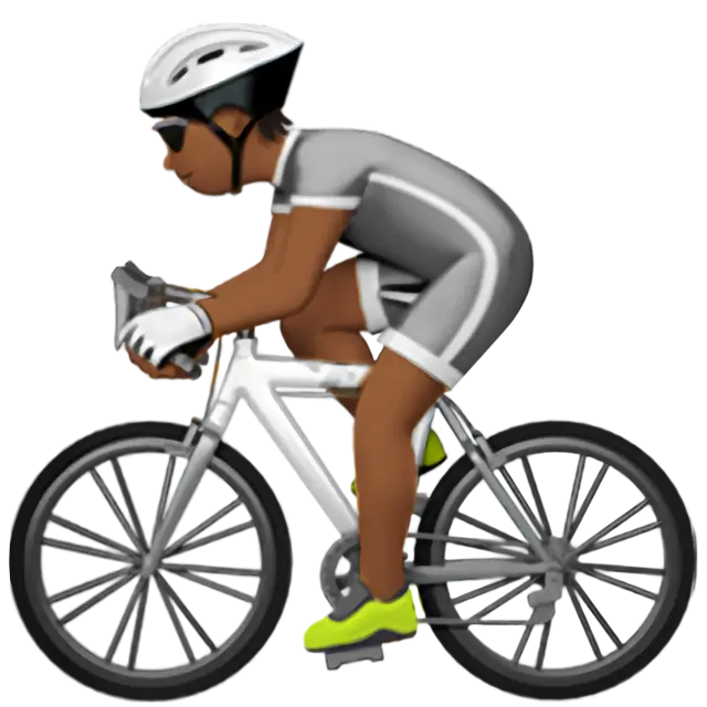 Person Biking: Medium-Dark Skin Tone