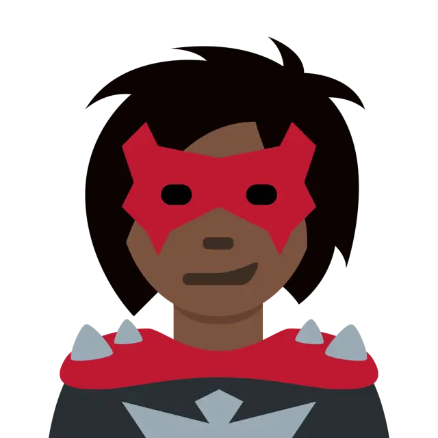 Woman Supervillain: Dark Skin Tone