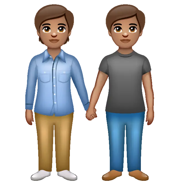 People Holding Hands: Medium Skin Tone