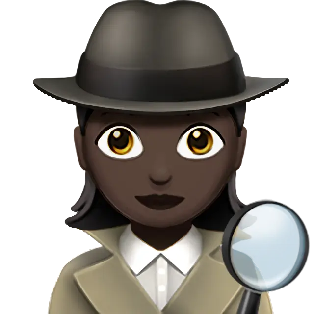 Woman Detective: Dark Skin Tone