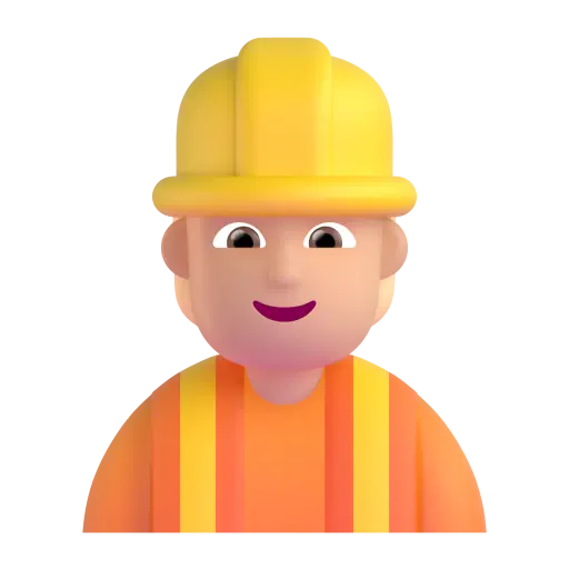 Construction Worker: Medium-Light Skin Tone