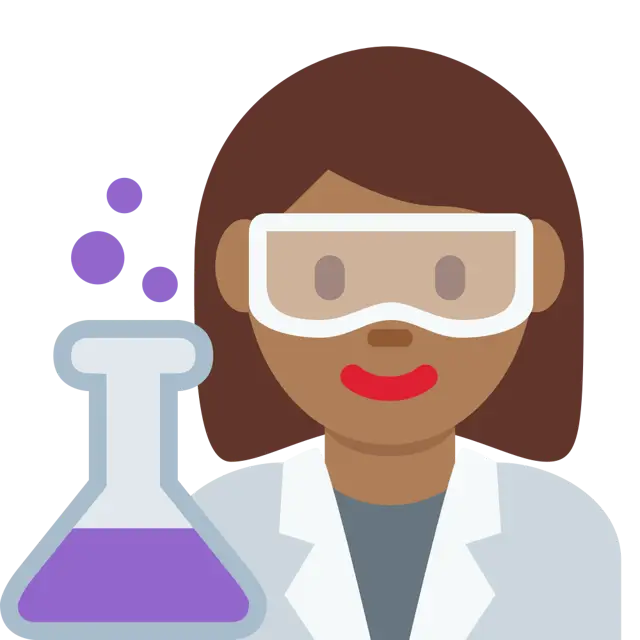 Woman Scientist: Medium-Dark Skin Tone