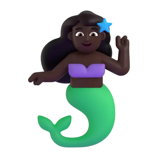 Mermaid: Dark Skin Tone