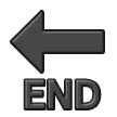 End with Leftwards Arrow Above