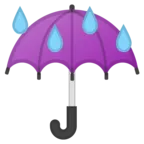 Parapluie sous la pluie
