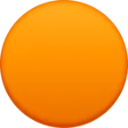 Grande cerchio arancione