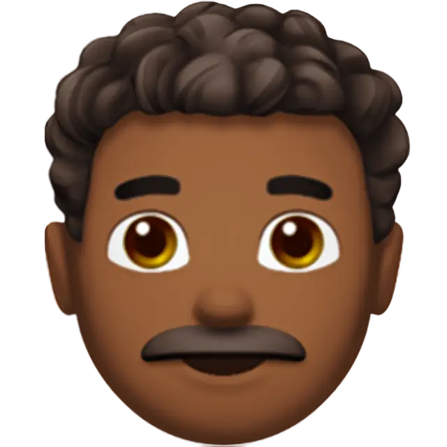 Man: Medium-Dark Skin Tone, Curly Hair