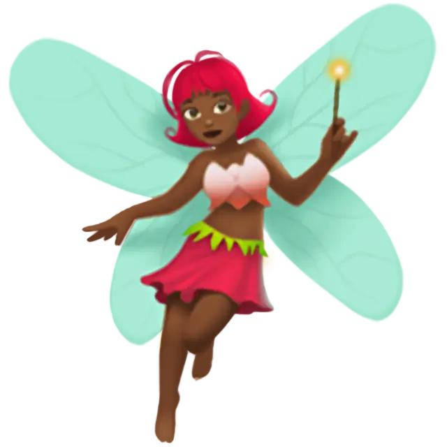 Woman Fairy: Medium-Dark Skin Tone