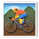 Cycliste de montagne