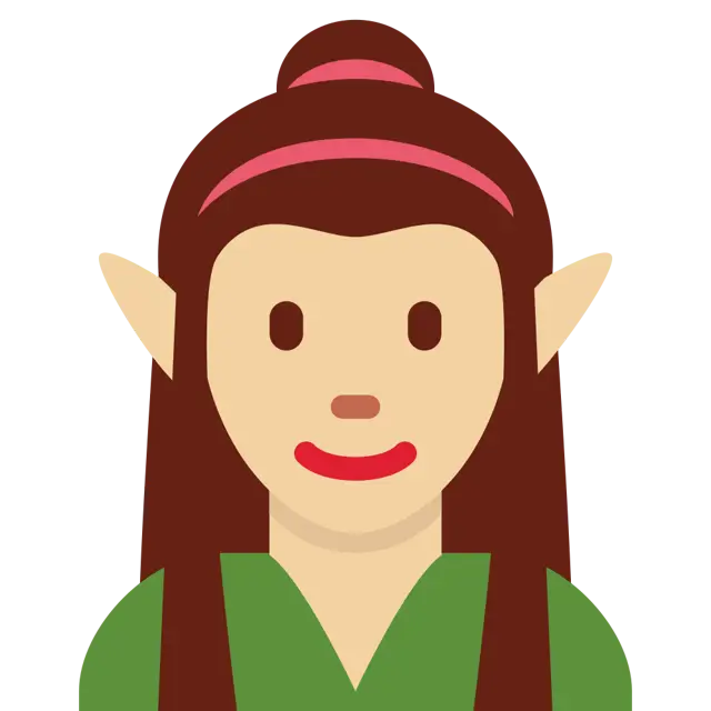 Woman Elf: Medium-Light Skin Tone