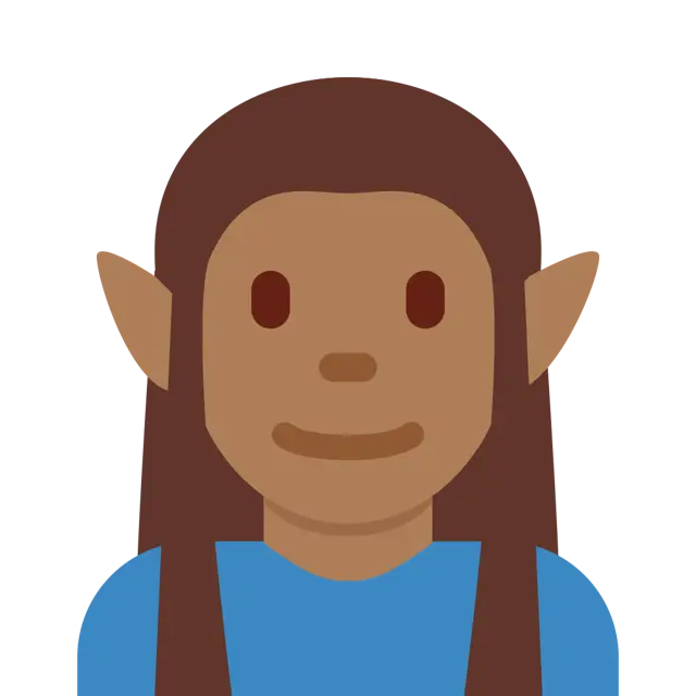 Man Elf: Medium-Dark Skin Tone