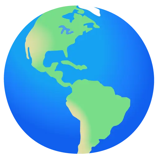 Earth Globe Americas