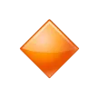 Kleiner orangefarbener Diamant