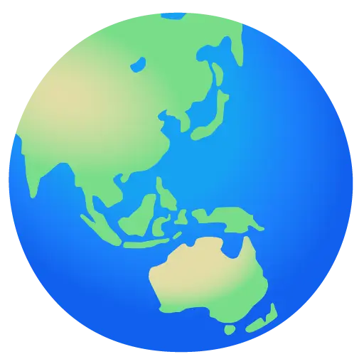 Dünya Küre Asya-Avustralya