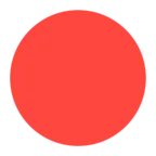 Grande cerchio rosso