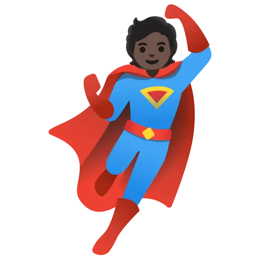 Superhero: Dark Skin Tone