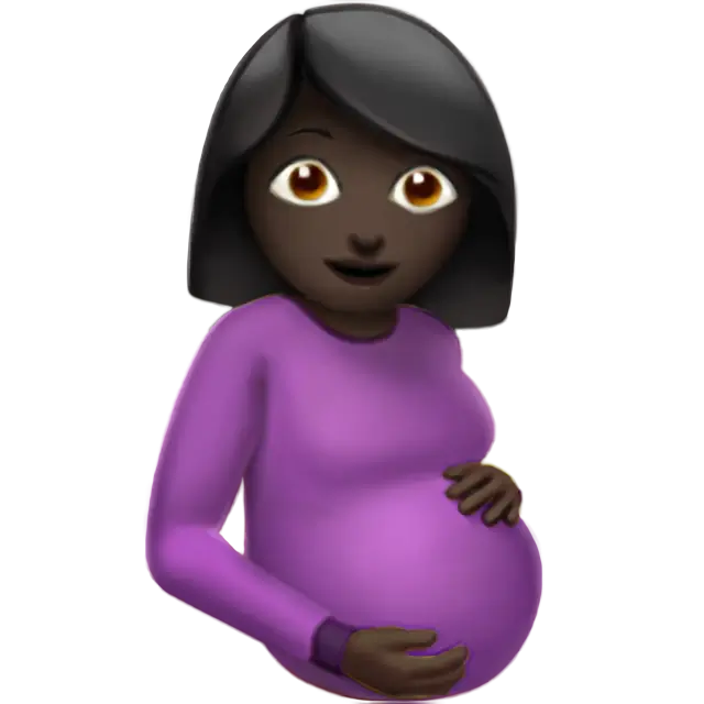 Pregnant Woman: Dark Skin Tone