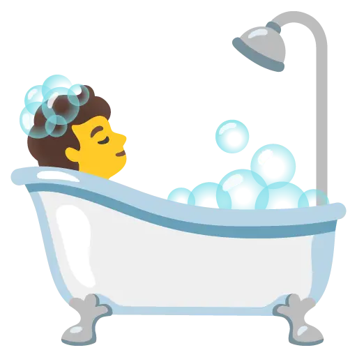 Человек в ванне