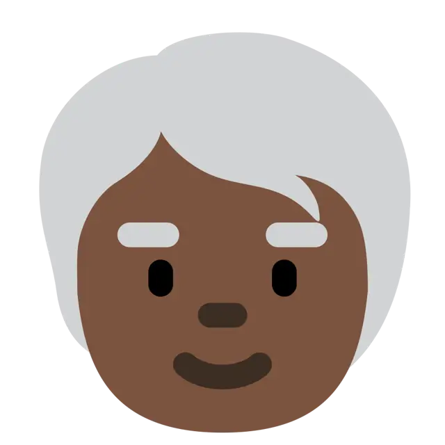 Older Person: Dark Skin Tone