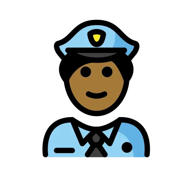 Police Officer: Medium-Dark Skin Tone