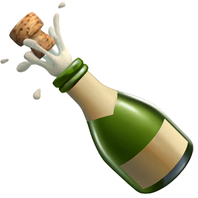 Sticlă cu popping cork