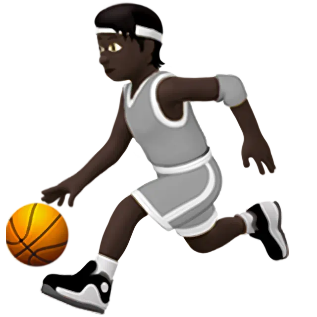 Person Bouncing Ball: Dark Skin Tone