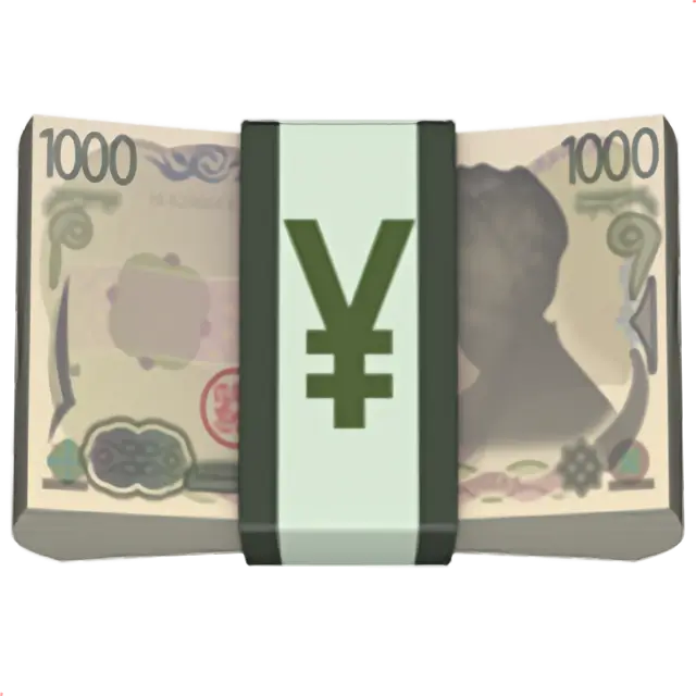 Banconota con segno di yen