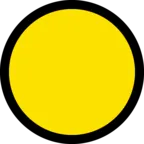 วงกลมสีเหลืองขนาดใหญ่
