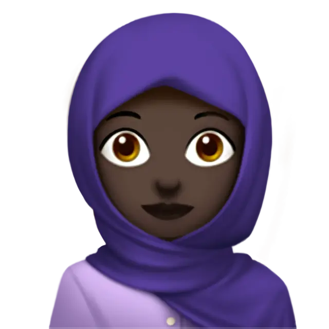 Woman with Headscarf: Dark Skin Tone