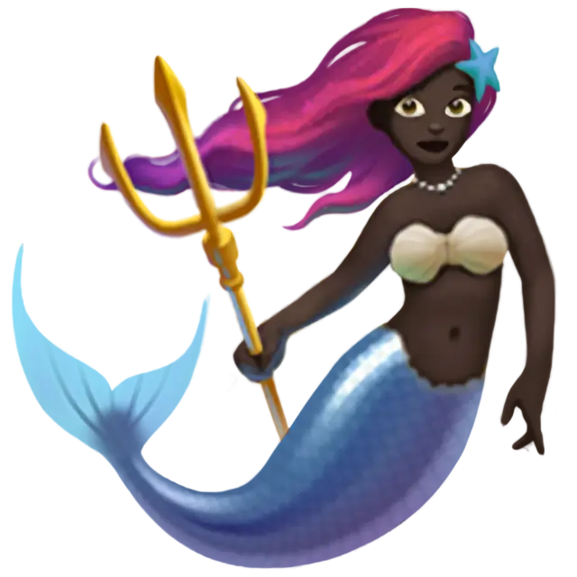 Mermaid: Dark Skin Tone