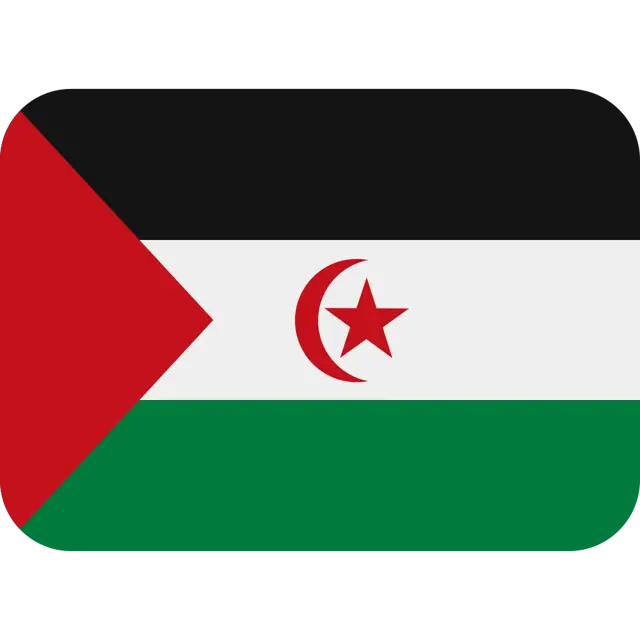 Flag: Western Sahara