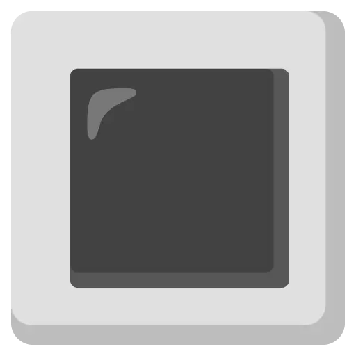Przycisk białego kwadratu