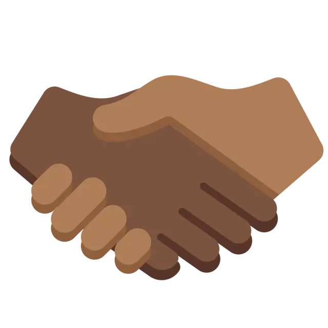 Handshake: Dark Skin Tone, Medium-Dark Skin Tone