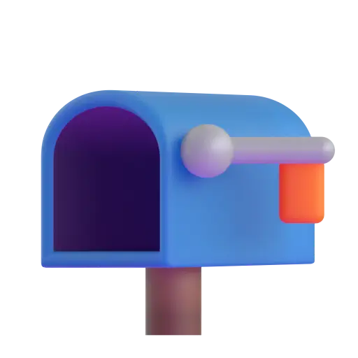 Deschideți cutia poștală cu pavilion redus