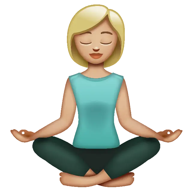 Woman In Lotus Position: Medium-Light Skin Tone