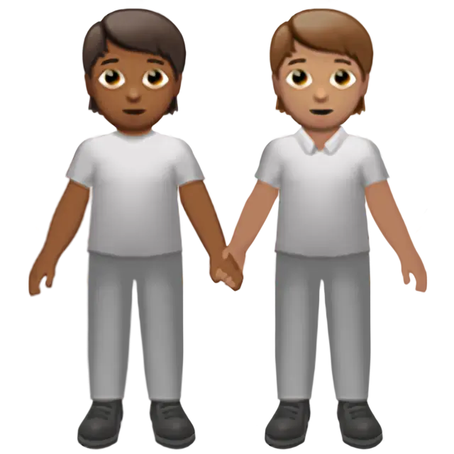 People Holding Hands: Medium-Dark Skin Tone, Medium Skin Tone