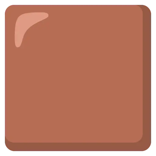 Grande quadrato marrone