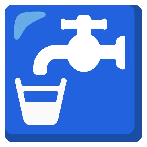 Símbolo de água potável
