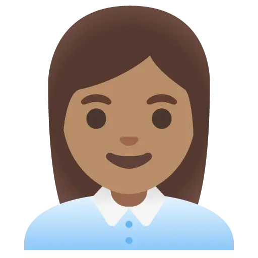 Woman Office Worker: Medium Skin Tone