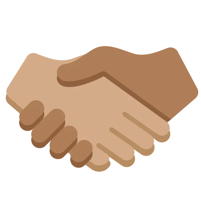 Handshake: Medium Skin Tone, Medium-Dark Skin Tone