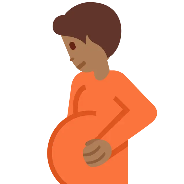 Pregnant Person: Medium-Dark Skin Tone