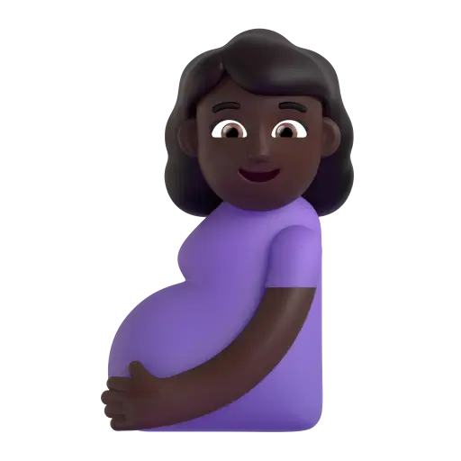 Pregnant Woman: Dark Skin Tone