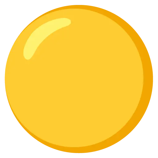 Grande círculo amarelo