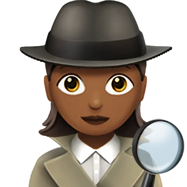 Woman Detective: Medium-Dark Skin Tone