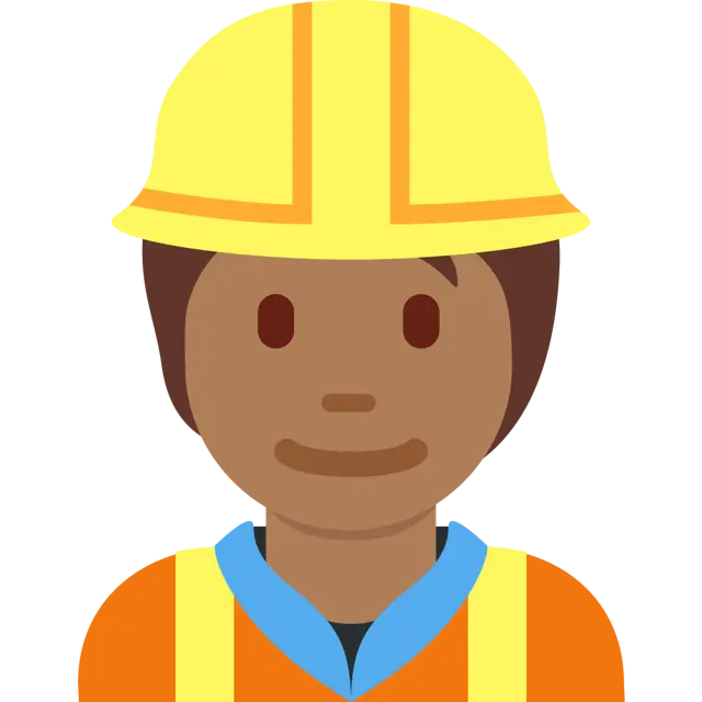 Construction Worker: Medium-Dark Skin Tone