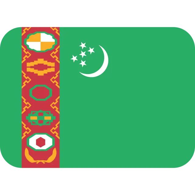 Flag: Turkmenistan